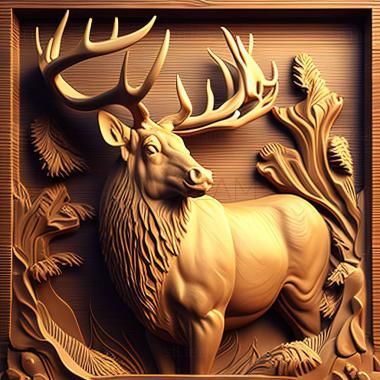 3D model elk (STL)